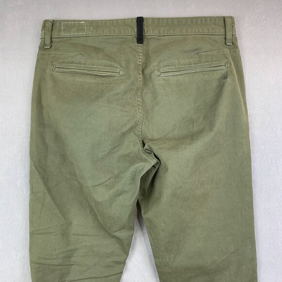 Rag & Bone Mens Pants 32 Army Green Fit 1 Chino Cotton Twill Made In USA 32x28 - Picture 11 of 14